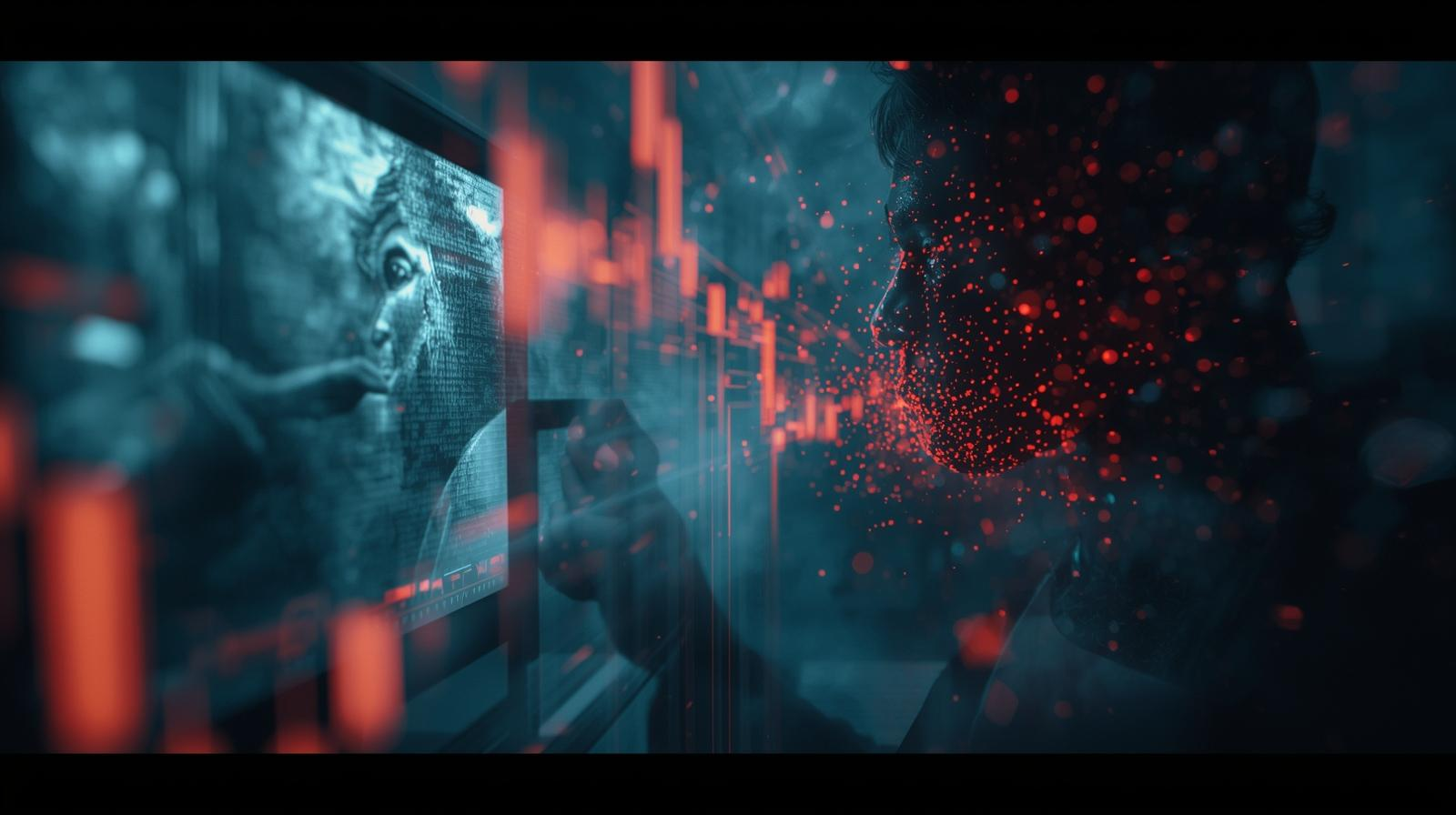 Digitalt håndtrykk som illustrerer tillit og samarbeid